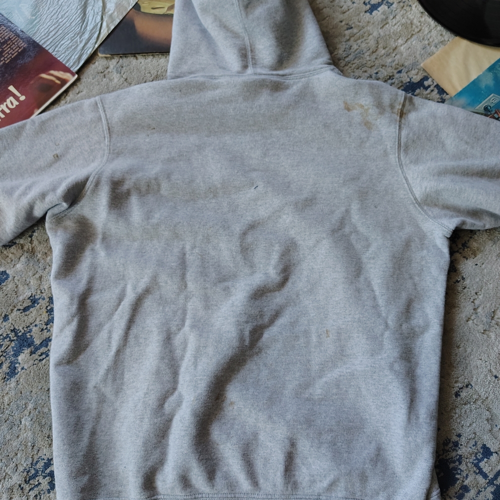 Gray Supreme Hoodie for Men - Picture 9 of 16